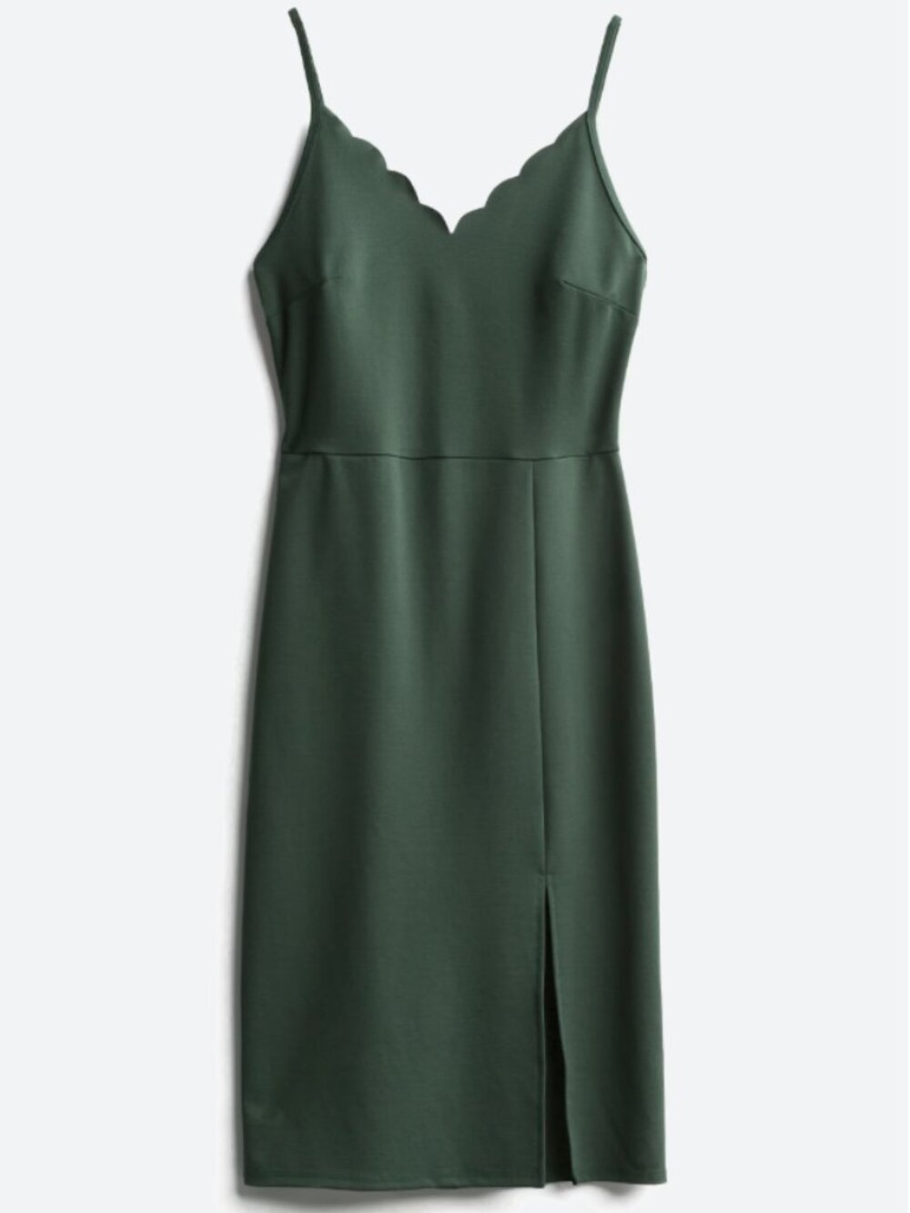 NWOT XS Milani Scallop Detail Knit Dress